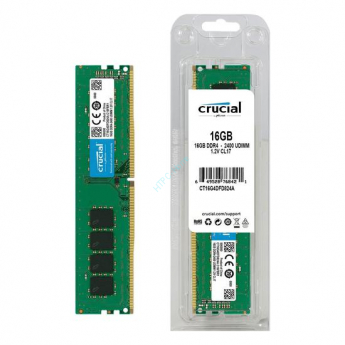 Оперативная память 16Gb Crucial CT16G4DFD824A DDR4 DIMM PC4-19200 