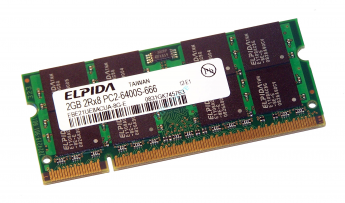 Оперативная память 2GB Elpida EBE21UE8ACUA-8G DDR2 800 SO-DIMM