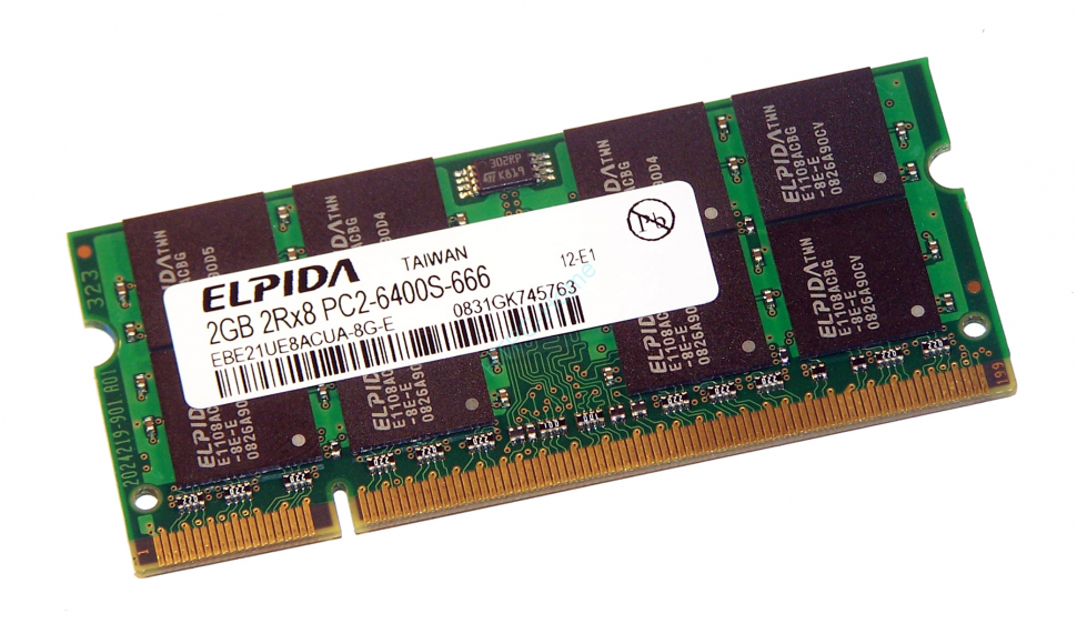 Оперативная память 2GB Elpida EBE21UE8ACUA-8G DDR2 800 SO-DIMM фото 1 — HTPC-Home.ru