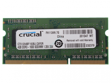 Оперативная память 4Gb Crucial CT51264BF160BJ DDR-3L 1600 SO-DIMM — HTPC-Home.ru