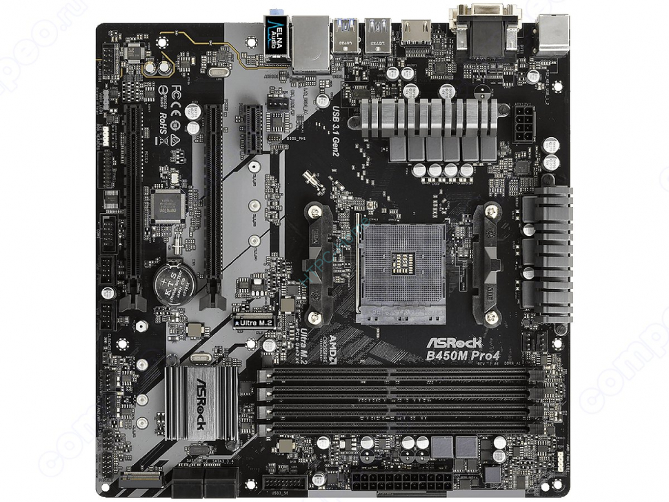 ASRock B450M PRO4 (RTL) AM4 B450 фото 1 — HTPC-Home.ru