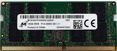 Оперативная память 16Gb Micron MTA16ATF2G64HZ-2G6H1 DDR4 2666 SODIMM — HTPC-Home.ru