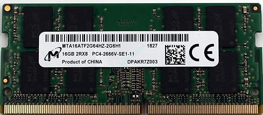 Оперативная память 16Gb Micron MTA16ATF2G64HZ-2G6H1 DDR4 2666 SODIMM фото 1 — HTPC-Home.ru