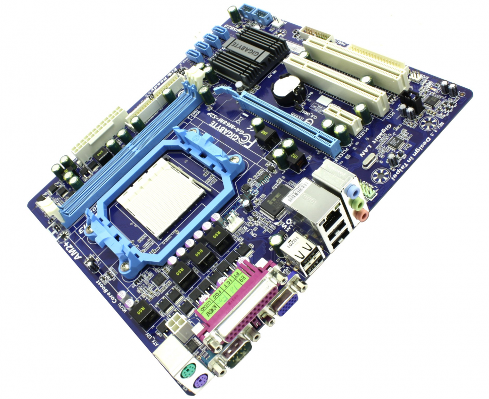 Материнская плата GIGABYTE GAM68MS2P MicroATX 2хDDR2, купить по цене