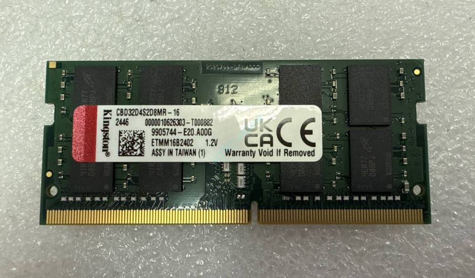 Оперативная память 16Gb Kingston CBD32D4S2D8MR-16 DDR4 SODIMM 3200 CL22 фото 1 — HTPC-Home.ru