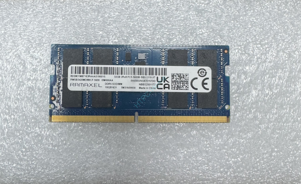 Оперативная память 32Gb Ramaxel RMSB3420MD88ICF-5600 DDR5 5600 SODIMM фото 1 &mdash; HTPC-Home.ru