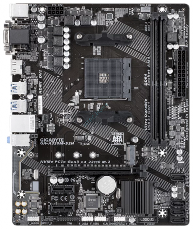 Материнская плата GIGABYTE GA-A320M-S2H V2 — HTPC-Home.ru