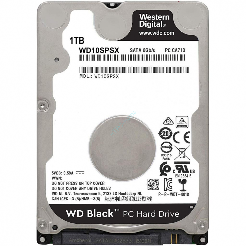 Жесткий диск 1Tb Western Digital Black WD10SPSX 2.5" 7200 rpm 64Mb фото 1 — HTPC-Home.ru