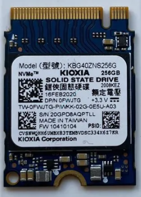 Твердотельный накопитель 256Gb M.2 PCI-E 2230 M Toshiba KBG40ZNS256G — HTPC-Home.ru