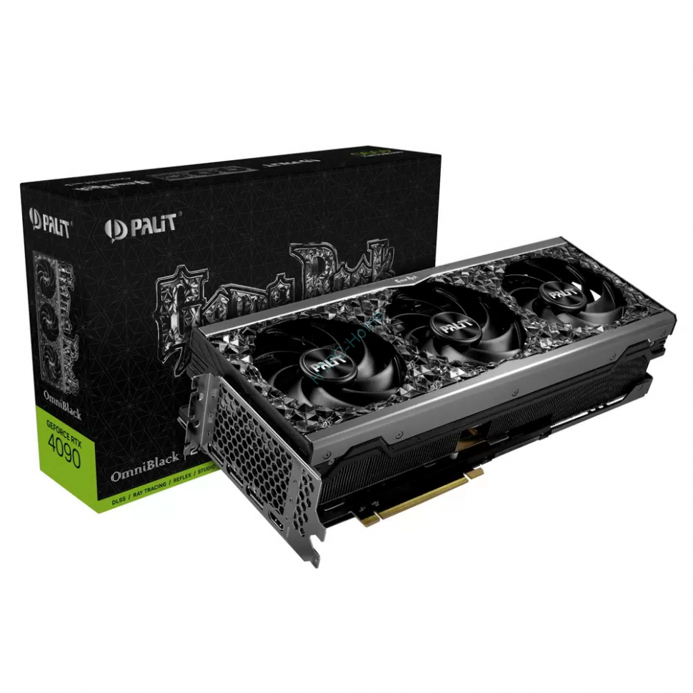 Видеокарта Palit (NED4090019SB-1020Q) GeForce RTX 4090 24GB GAMEROCK OmniBlack фото 1 — HTPC-Home.ru