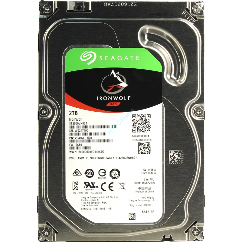 Жесткий диск 2Tb SATA Seagate IronWolf NAS ST2000VN004 3.5" 5900rpm ...