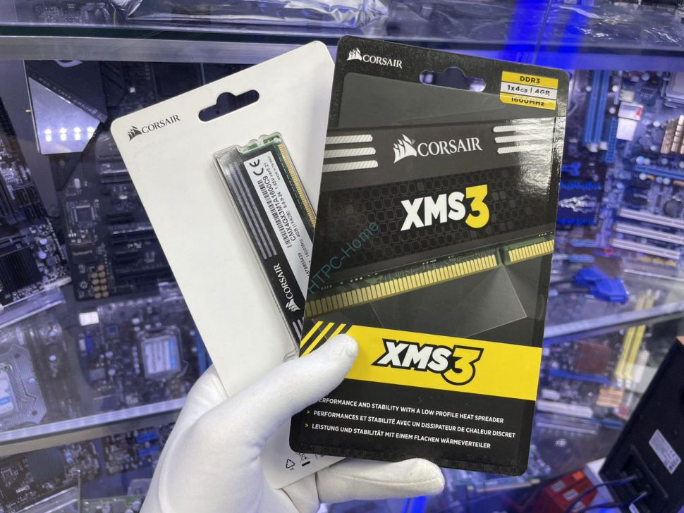Память 4Gb Corsair XMS3 CMX4GX3M1A1600C9 DDR3 1600 DIMM  фото 1 — HTPC-Home.ru