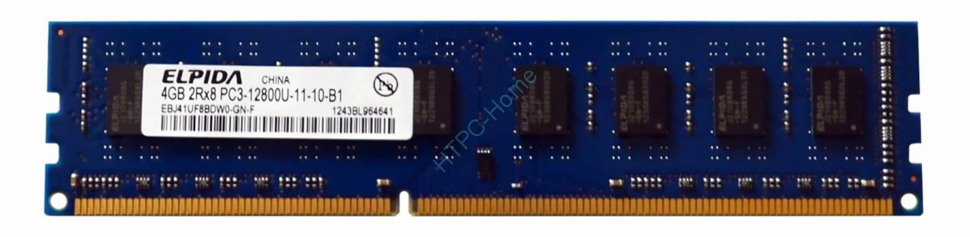 Оперативная память 4Gb  Elpida EBJ41UF8BDW0 DIMM  PC3-12800 1600MHz 16chip фото 1 — HTPC-Home.ru