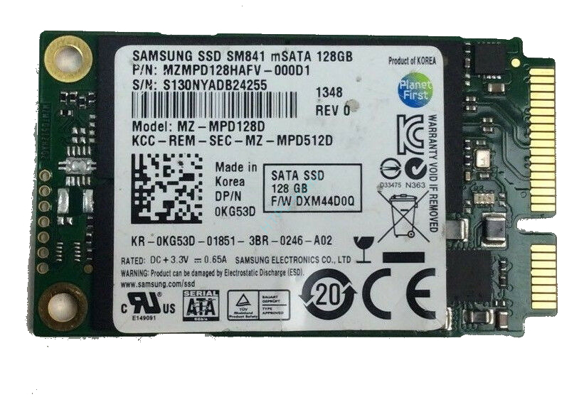 Твердотельный накопитель 128 Gb Samsung Ssd Msata SM841@ фото 1 — HTPC-Home.ru