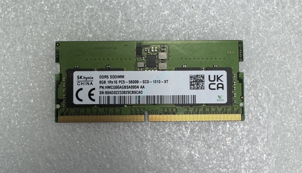 Оперативная память 8Gb Hynix HMCG66AGBSA095N DDR5 5600 SODIMM фото 1 — HTPC-Home.ru