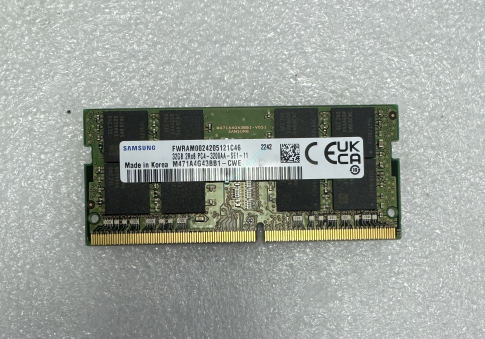 Оперативная память 32GB Samsung M471A4G43BB1-CWE DDR4 3200 SODIMM фото 1 — HTPC-Home.ru