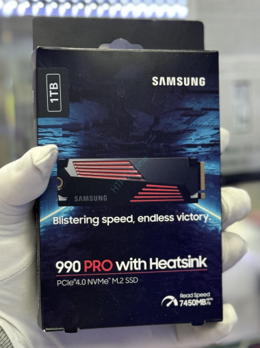 Твердотельный накопитель 1Tb Samsung 990 PRO MZ-V9P1T0CW M.2 PCI-E Gen4 x4 c радиатором — HTPC-Home.ru