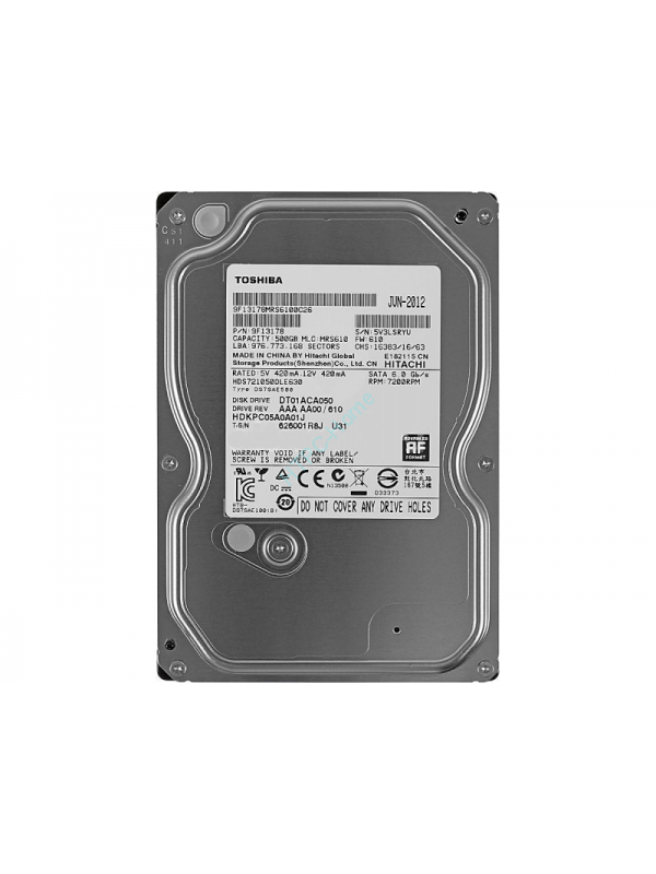Жесткий диск 500Gb Toshiba DT01ACA050 7200rpm 32Mb фото 1 — HTPC-Home.ru
