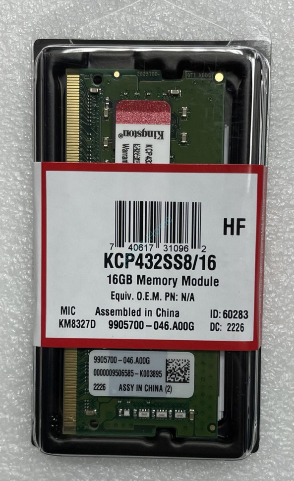 Оперативная память 16Gb Kingston KCP432SS8/16 DDR4 3200 SODIMM фото 1 — HTPC-Home.ru