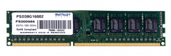 Оперативная память 8Gb Patriot PSD38G16002 DDR3 1600 DIMM CL11 