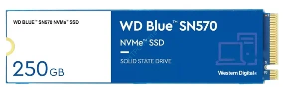 Твердотельный накопитель 250Gb WD Blue SN570 WDS250G3B0C TLC фото 1 — HTPC-Home.ru