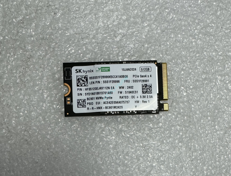 SSD 512GB SK Hynix HFS512GEJ4X112N M2 2242 PCI-E, купить по цене 6