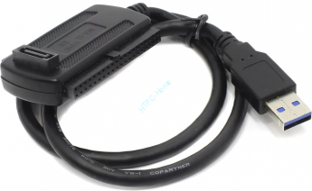 USB Кабель-адаптер USB на IDE 2.4 44pin+IDE 3.5 40pin+SATA