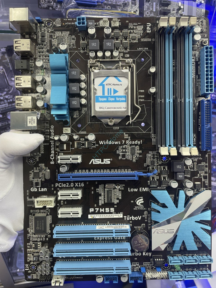Материнская плата ASUS P7H55 LGA1156  ATX 4DDR-3 фото 1 — HTPC-Home.ru