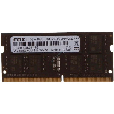 Оперативная память 16Gb FOXLINE FL3200D4S22-16G DDR4 3200 SODIMM — HTPC-Home.ru