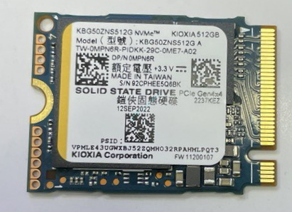 Твердотельный накопитель 512Gb KIOXIA KBG50ZNS512G 2230 M.2 PCI-e фото 1 — HTPC-Home.ru