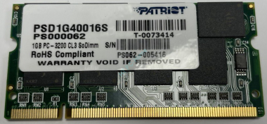 Оперативная память 1Gb PC400 Patriot PSD1G40016S SO-DIMM &mdash; HTPC-Home.ru