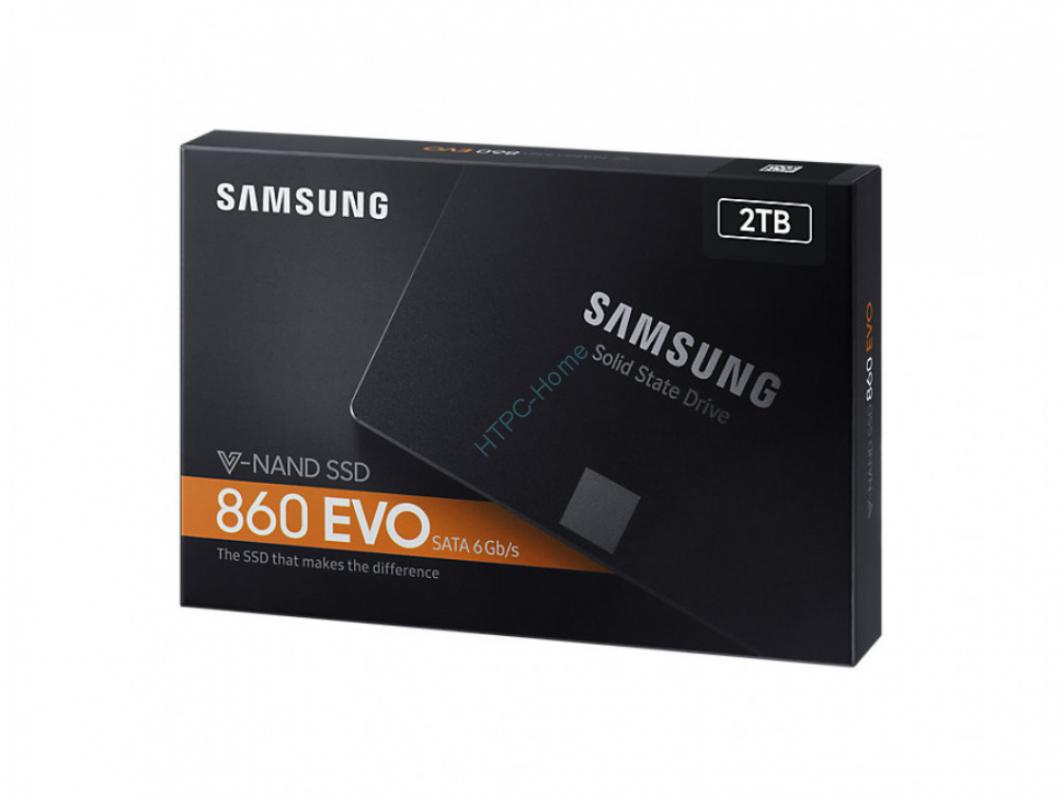 Твердотельный накопитель 2Tb SATA Samsung 860 EVO MZ-76E2T0BW 2.5" фото 1 — HTPC-Home.ru
