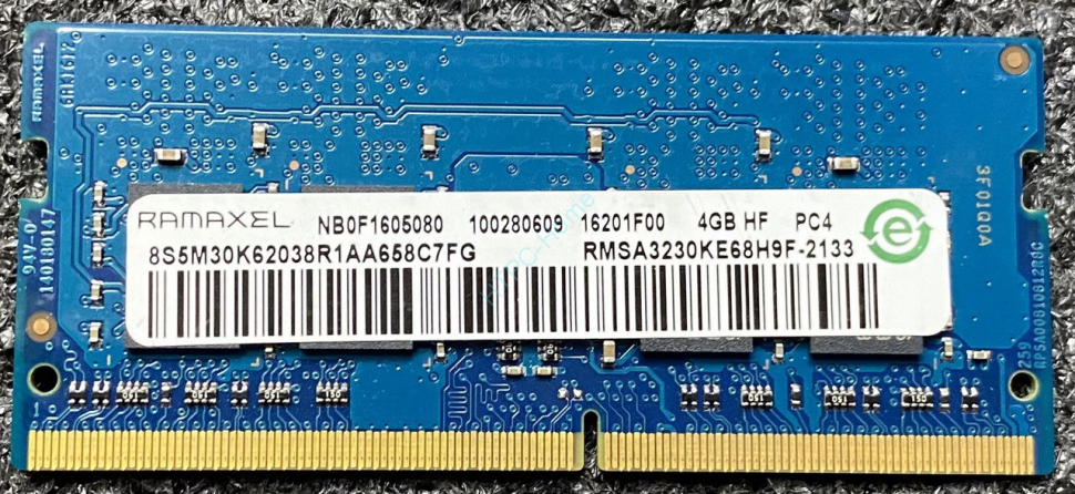 Оперативная память 4Gb Ramaxel RMSA3230KE68H9F-2133 DDR4 2133 SODIMM фото 1 — HTPC-Home.ru