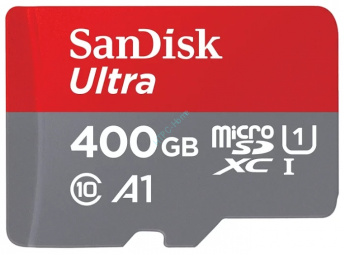 Карта памяти 400GB SanDisk Ultra SDSQUAR-400G-GN6MA microSDXC Class 10 UHS Class 1 A1 100MB/s  + SD adapter