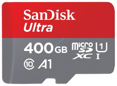 Карта памяти 400GB SanDisk Ultra SDSQUAR-400G-GN6MA microSDXC Class 10 UHS Class 1 A1 100MB/s  + SD adapter — HTPC-Home.ru