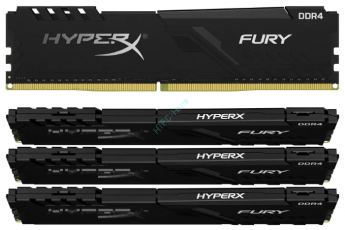 Оперативная память 16GBx4 KIT HyperX Fury HX436C17FB3K4/64 DDR4 3600 DIMM