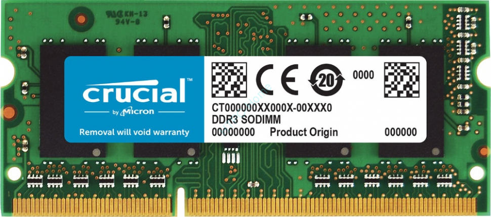 Оперативная память 8Gb Crucial CT8G3S160BM DDR3L 1600 SO-DIMM  фото 1 — HTPC-Home.ru