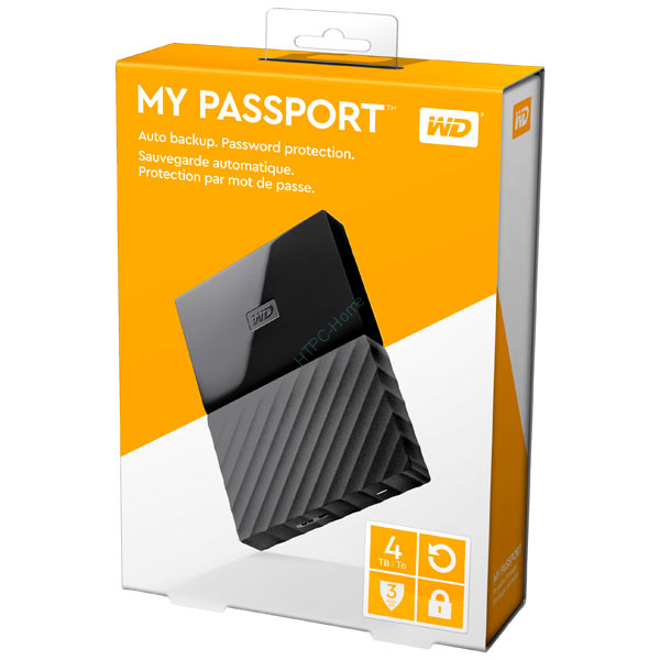 Внешний жесткий диск 4Tb Western Digital My Passport WDBUAX0040BBK фото 1 — HTPC-Home.ru