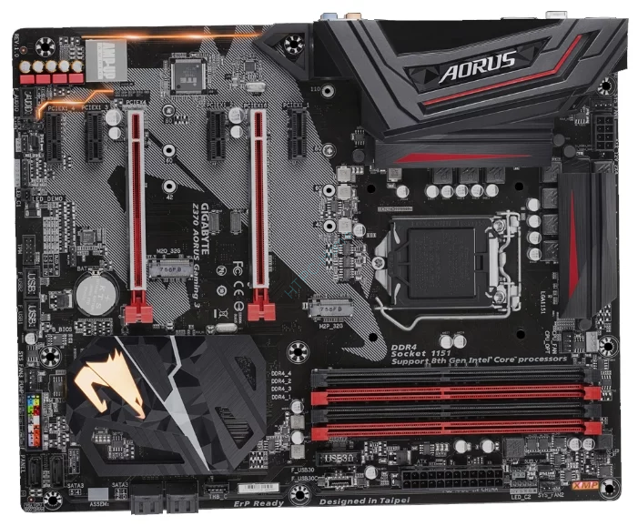 GIGABYTE Z370 AORUS GAMING 3 (RTL) LGA1151 < Z370 > 2xPCI-E HDMI GbLAN SATA RAID ATX 4DDR4 фото 1 — HTPC-Home.ru