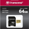 Карта памяти 64gb Transcend microSDXC 500S Class 10 + adapter, MLC TS64GUSD500S