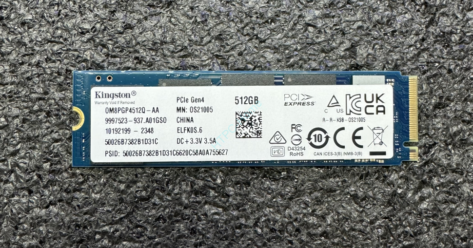 SSD 512ГБ Kingston OM8PGP4512Q-AA PCI-E M.2 2280 фото 1 — HTPC-Home.ru