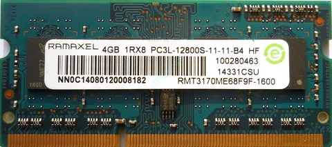 Оперативная память 4Gb RAMAXEL RMT3170MP68F9F-1600 DDR3L 1600 SODIMM  фото 1 — HTPC-Home.ru