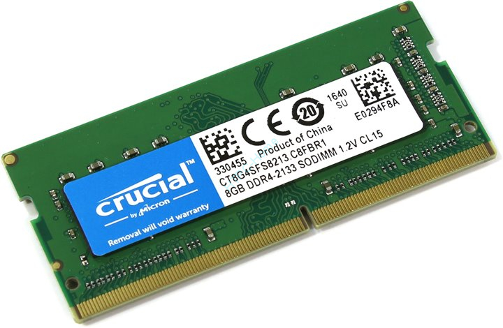 Оперативная память 8GB Crucial CT8G4SFS8213 DDR4 2133 SO-DIMM фото 1 — HTPC-Home.ru