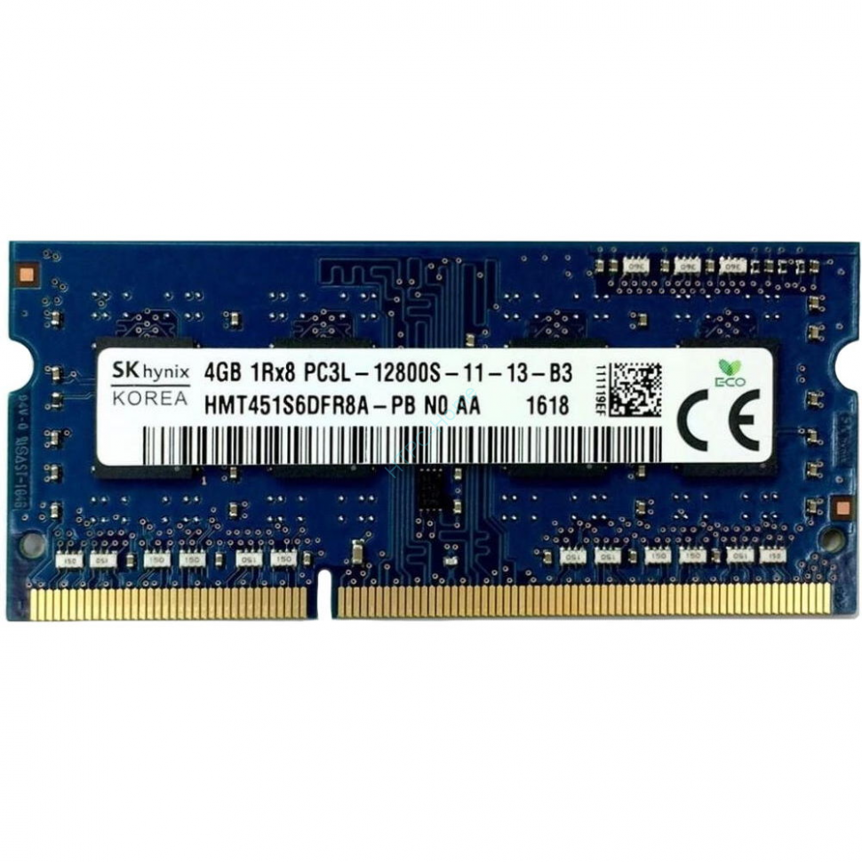 Оперативная память 4Gb Hynix HMT451S6DFR8A-PB DDR3L 1600 SO-DIMM  фото 1 — HTPC-Home.ru