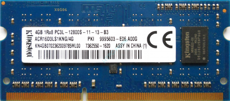 4Gb Kingston ACR16D3LS1KNG 4G DDR3L 1600 SODIMM 800 HTPC Home.ru