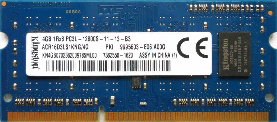 Оперативная память 4Gb Kingston ACR16D3LS1KNG/4G DDR3L 1600 SODIMM  фото 1 — HTPC-Home.ru