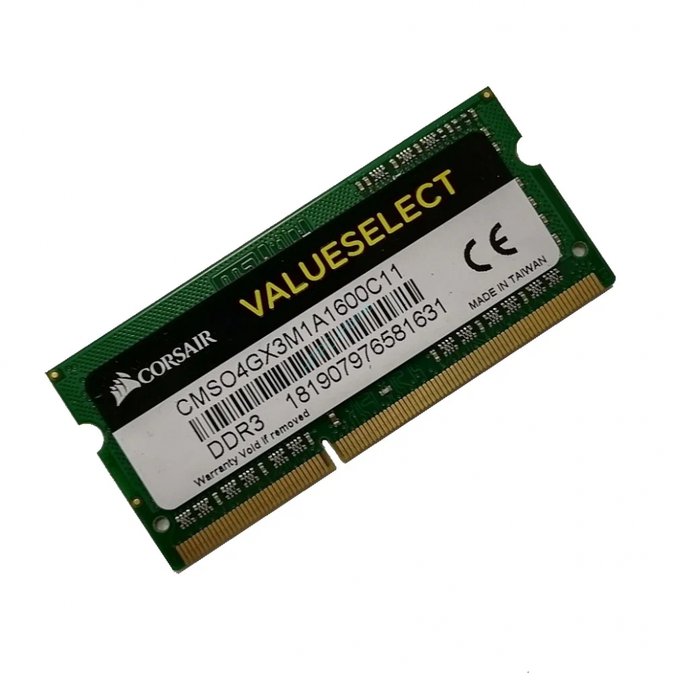 Оперативная память 4Gb Corsair CMSO4GX3M1A1600C11 DDR3 1600 SODIMM CL11 фото 1 — HTPC-Home.ru