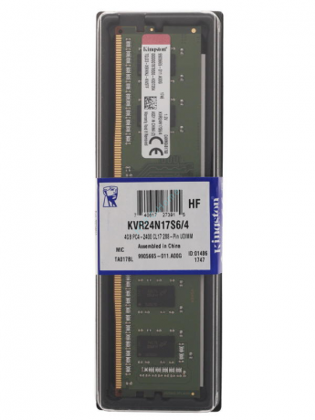 Оперативная память Kingston ValueRAM KVR24N17S6/4 DDR4 2400 DIMM