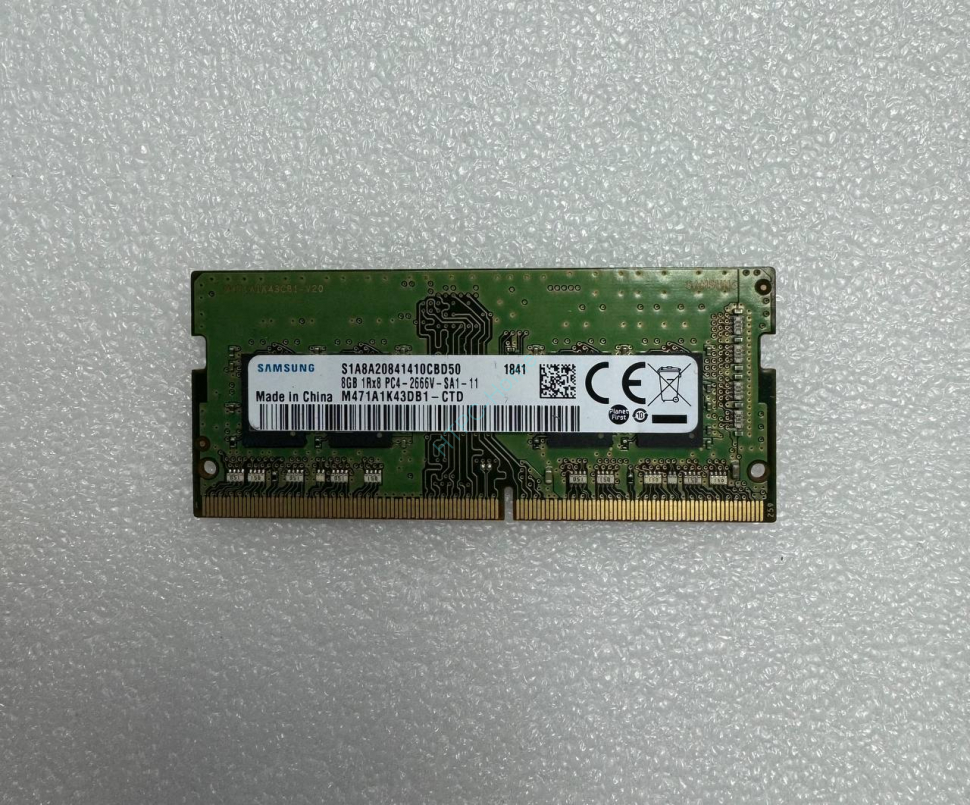 Оперативная память 8Gb Samsung M471A1K43DB1-CTD DDR4 2666 SO-DIMM фото 1 — HTPC-Home.ru