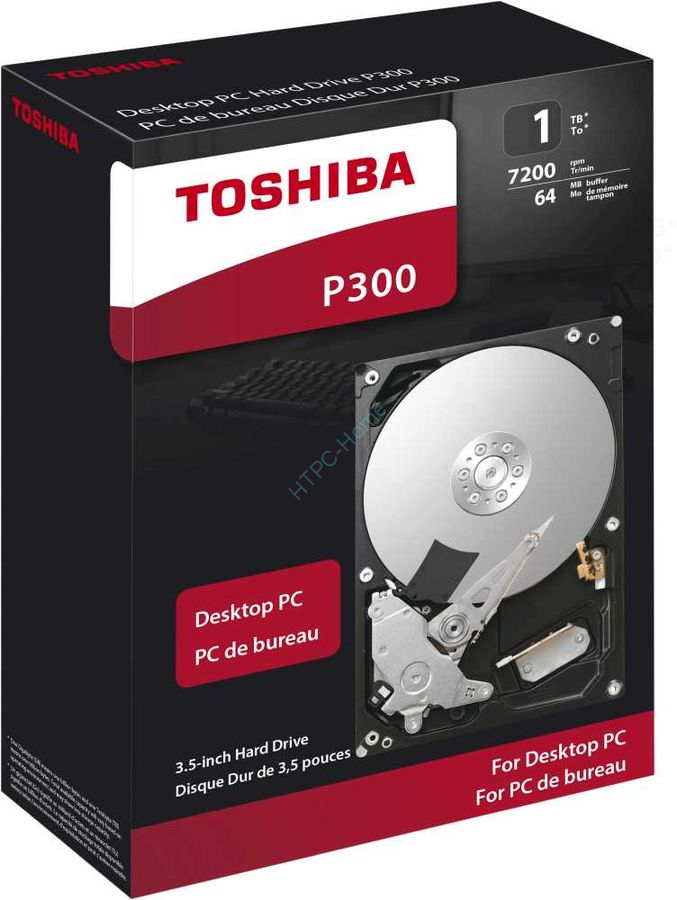 Жесткий диск 500Gb Toshiba P300 HDWD105EZSTA RTL 3.5" 7200rpm 64Mb фото 1 — HTPC-Home.ru